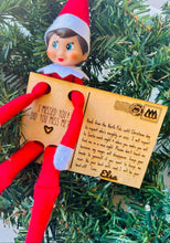 Load image into Gallery viewer, Welcome Back Elf Wooden Postcard