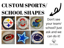 Load image into Gallery viewer, 8 inch Interchangeable Sign Shapes