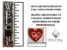 Load image into Gallery viewer, 8 inch Interchangeable Sign Shapes