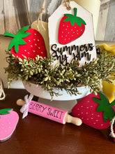 Load image into Gallery viewer, Strawberry Deluxe Tiered Tray Set
