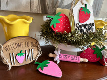 Load image into Gallery viewer, Strawberry Deluxe Tiered Tray Set