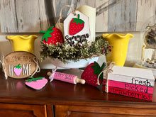 Load image into Gallery viewer, Strawberry Deluxe Tiered Tray Set