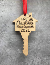 Load image into Gallery viewer, First Christmas In Our New Home Key Ornament