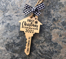 Load image into Gallery viewer, First Christmas In Our New Home Key Ornament