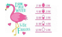 Load image into Gallery viewer, MADE TO ORDER! Drink Your Water and Be Fabulous Water Tracker Water Bottle