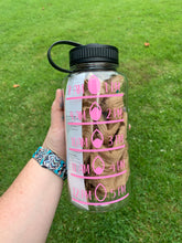 Load image into Gallery viewer, MADE TO ORDER! Drink Your Water and Be Fabulous Water Tracker Water Bottle