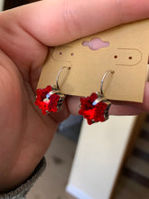 Load image into Gallery viewer, READY TO SHIP! Large Snowflake Swarovski Dangle Earrings