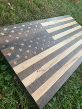 Load image into Gallery viewer, READY TO SHIP! 2ft Rustic Maple Wood American Flag
