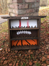 Load image into Gallery viewer, Football Basketball Baseball Ring/Ball Holder Shelf