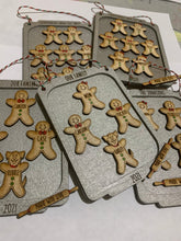 Load image into Gallery viewer, Gingerbread Cookie Family Baking Sheet Ornament