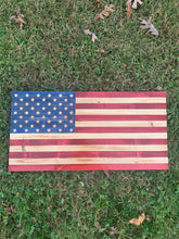 Load image into Gallery viewer, READY TO SHIP! 2ft Rustic Partial Full Color Wood American Flag