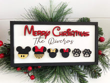 Load image into Gallery viewer, Mouse Ear Family Sign