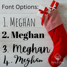 Load image into Gallery viewer, Custom Engraved Leather Patch Knit Stockings