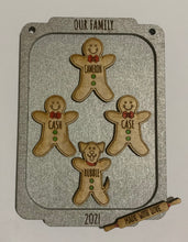 Load image into Gallery viewer, Gingerbread Cookie Family Baking Sheet Ornament