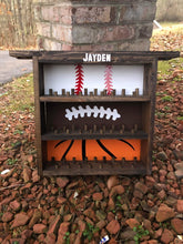 Load image into Gallery viewer, Football Basketball Baseball Ring/Ball Holder Shelf