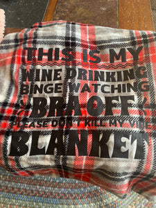 READY TO SHIP! Screen Printed Blanket: Please Don’t Kill My Vibe