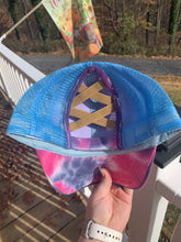 Load image into Gallery viewer, READY TO SHIP! High Pony Patch Hat: Distressed Tie Dye Nurse
