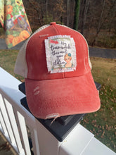 Load image into Gallery viewer, READY TO SHIP! High Pony Patch Hat: Distressed Red Trainwreck
