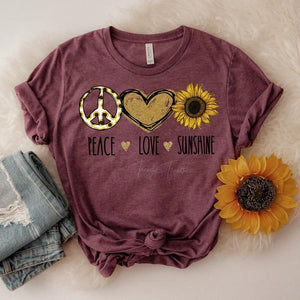 Peace Love Sunshine Top