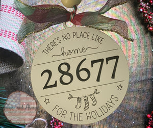 There’s No Place Like Home Zip Code Ornament