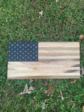 Load image into Gallery viewer, READY TO SHIP! 2ft Rustic Maple &amp; Poplar Wood American Flag
