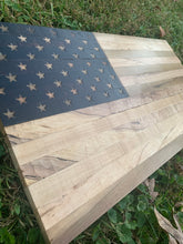 Load image into Gallery viewer, READY TO SHIP! 2ft Rustic Maple &amp; Poplar Wood American Flag

