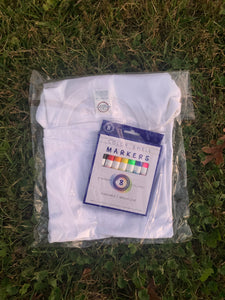 Kid's Coloring Shirt- Thankful Rainbow