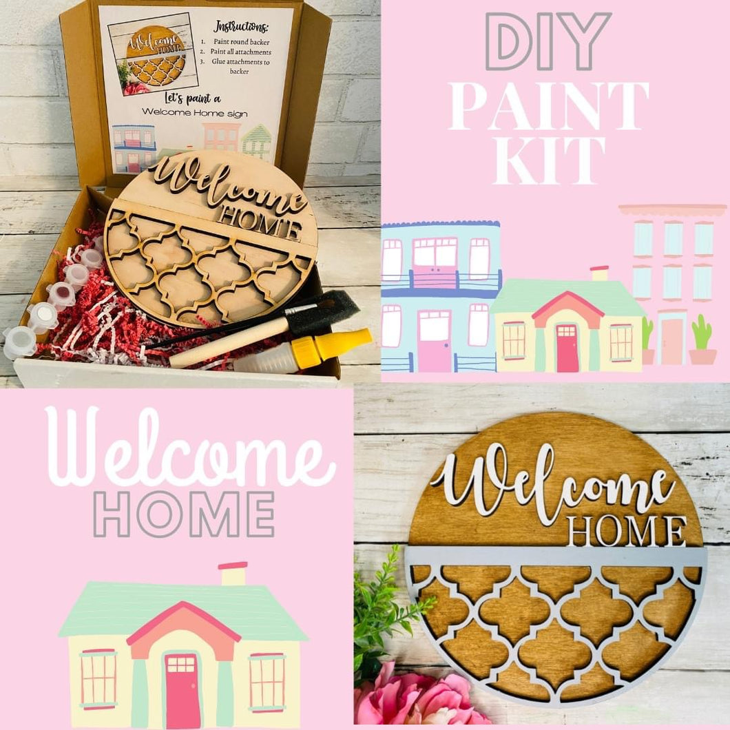 Welcome Home Round DIY Paint Kit