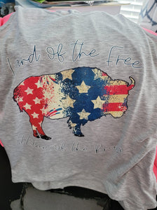 Land of the Free Buffalo Top