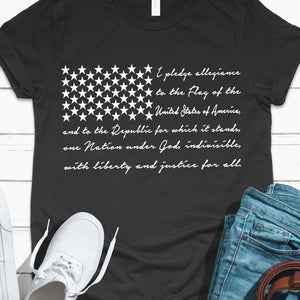 Pledge of Allegiance Flag Top