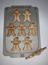 Load image into Gallery viewer, Gingerbread Cookie Family Baking Sheet Ornament
