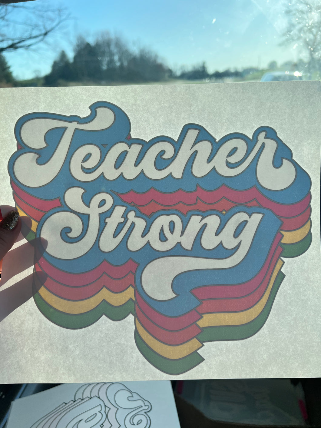 Retro Teacher Strong Top