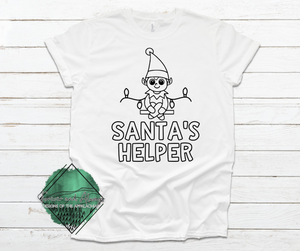 Kid's Coloring Shirt- Santa’s Helper